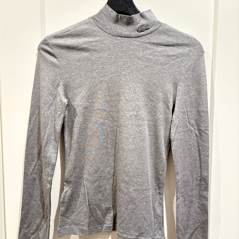 NWOT Lacoste Gray Long Sleeve Tee
